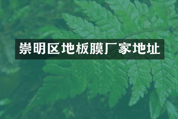 崇明区地板膜厂家地址