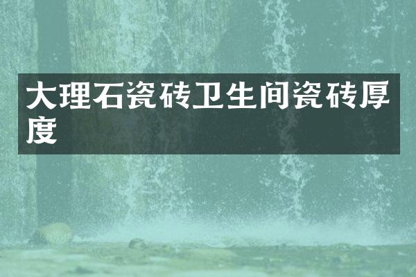 大理石瓷砖卫生间瓷砖厚度