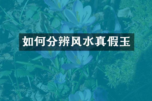 如何分辨风水真假玉