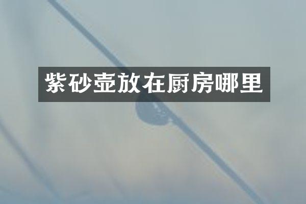 紫砂壶放在厨房哪里