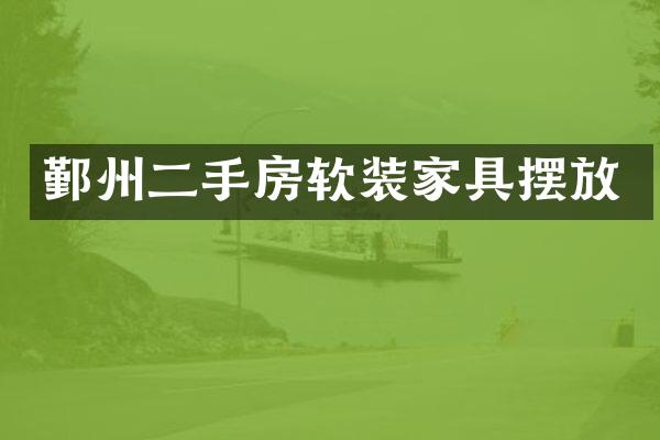 鄞州二手房软装家具摆放