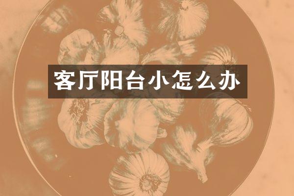 客厅阳台小怎么办