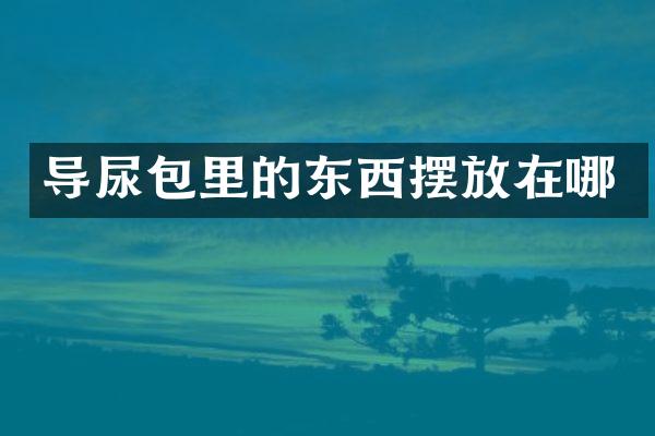 导尿包里的东西摆放在哪