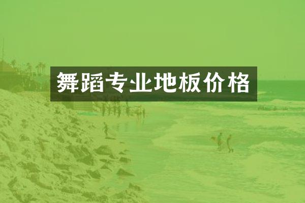 舞蹈专业地板价格
