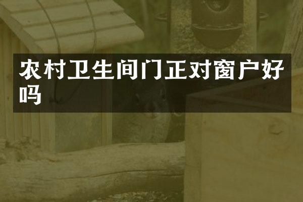 农村卫生间门正对窗户好吗