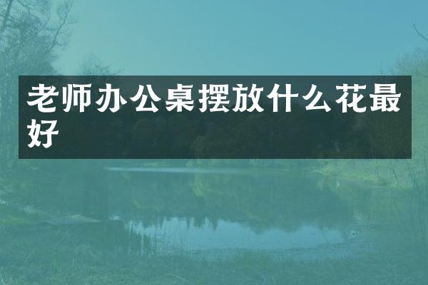 老师办公桌摆放什么花最好