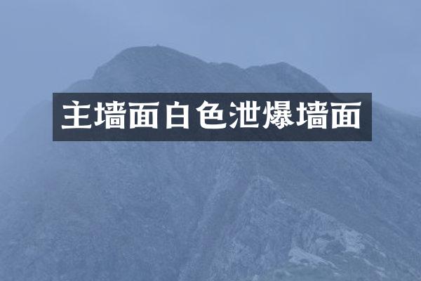 主墙面白色泄爆墙面