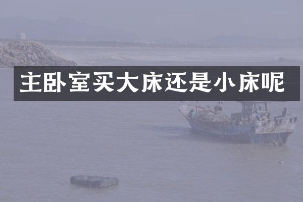 主卧室买大床还是小床呢