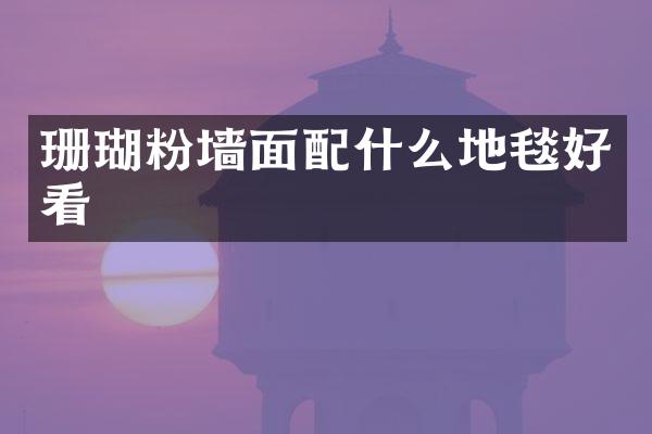 珊瑚粉墙面配什么地毯好看