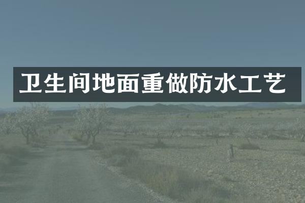卫生间地面重做防水工艺