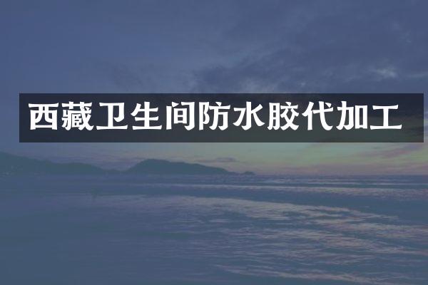 西藏卫生间防水胶代加工
