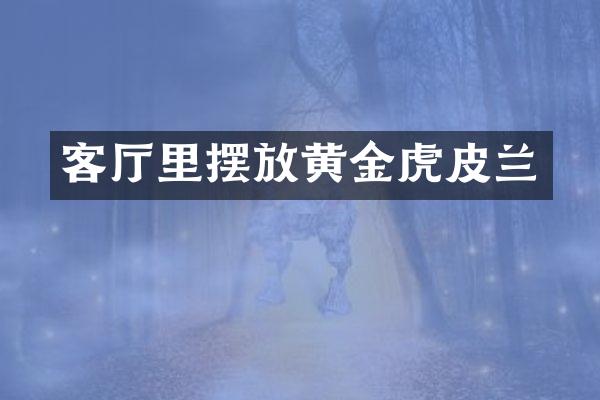 客厅里摆放黄金虎皮兰