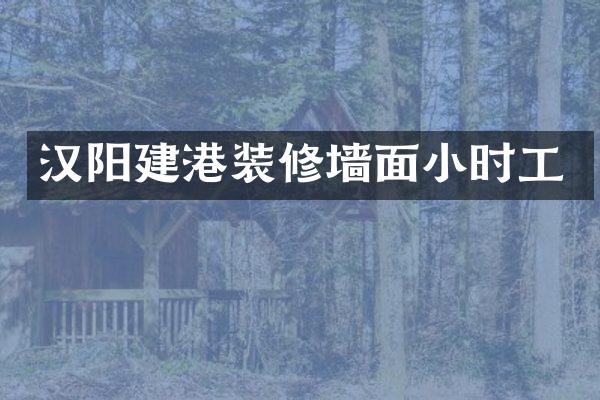 汉阳建港装修墙面小时工