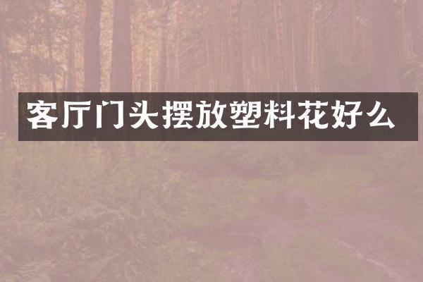 客厅门头摆放塑料花好么