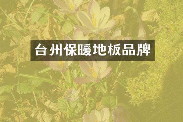 台州保暖地板品牌