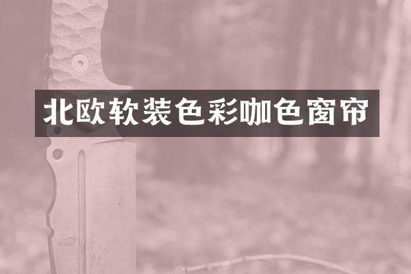 北欧软装色彩咖色窗帘