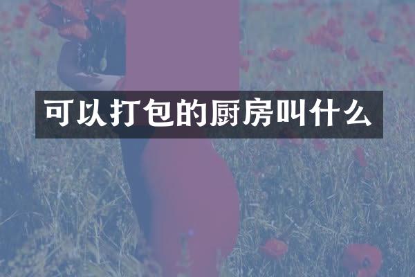 可以打包的厨房叫什么