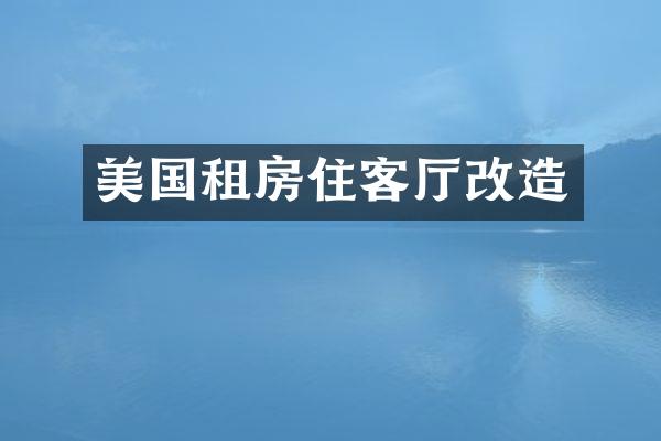 美国租房住客厅改造