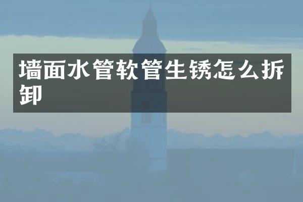 墙面水管软管生锈怎么拆卸
