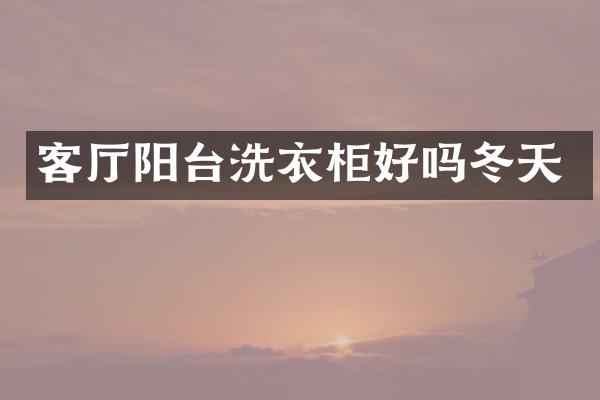 客厅阳台洗衣柜好吗冬天