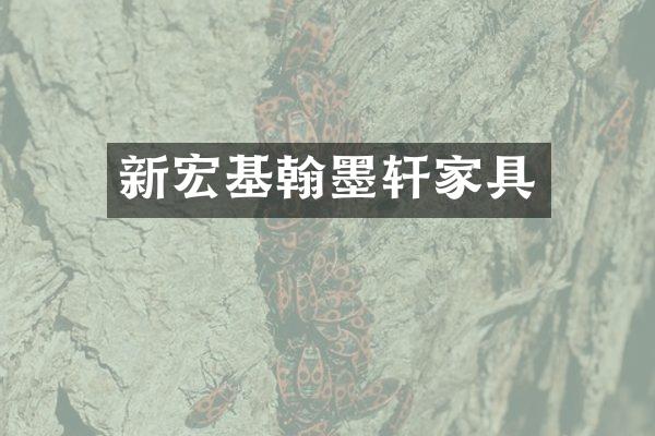 新宏基翰墨轩家具