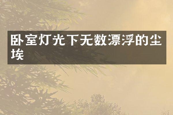 卧室灯光下无数漂浮的尘埃