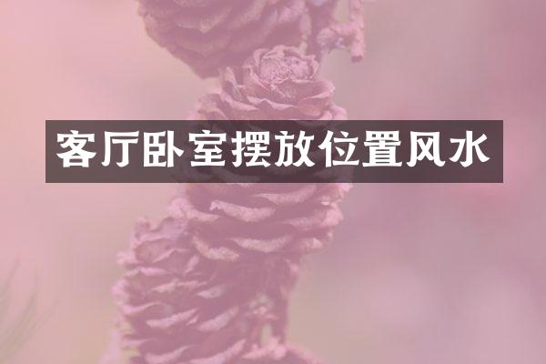 客厅卧室摆放位置风水