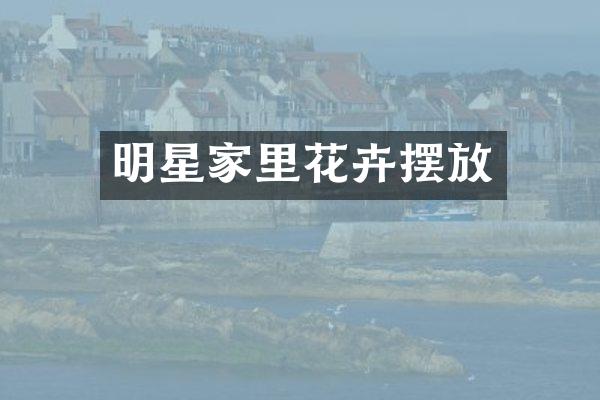 明星家里花卉摆放