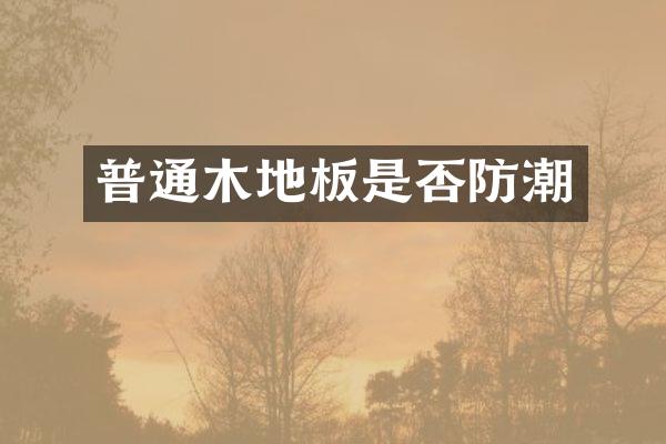普通木地板是否防潮