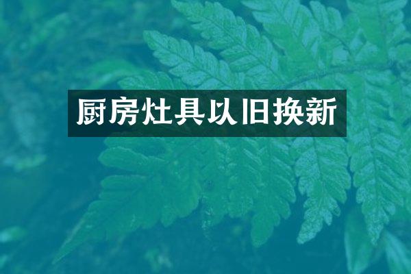 厨房灶具以旧换新