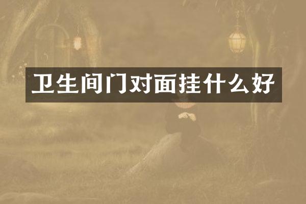 卫生间门对面挂什么好