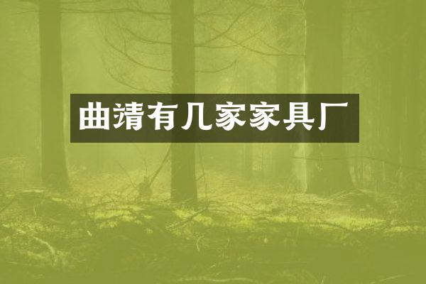 曲靖有几家家具厂