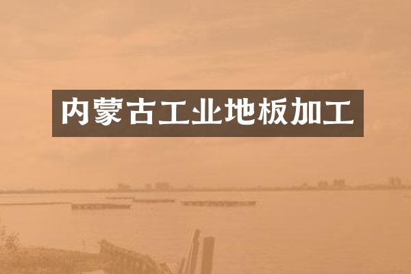 内蒙古工业地板加工