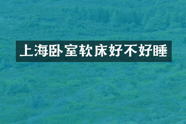 上海卧室软床好不好睡
