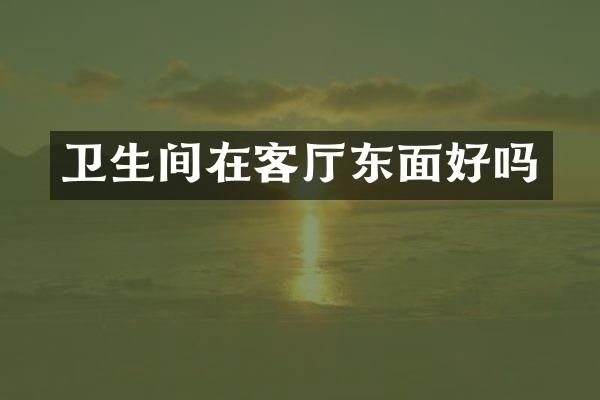 卫生间在客厅东面好吗