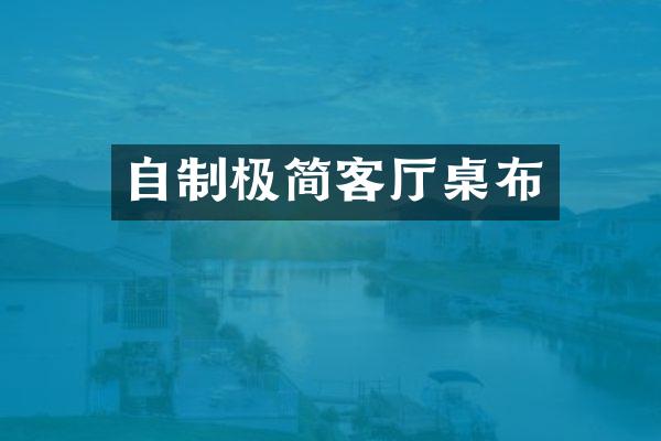 自制极简客厅桌布