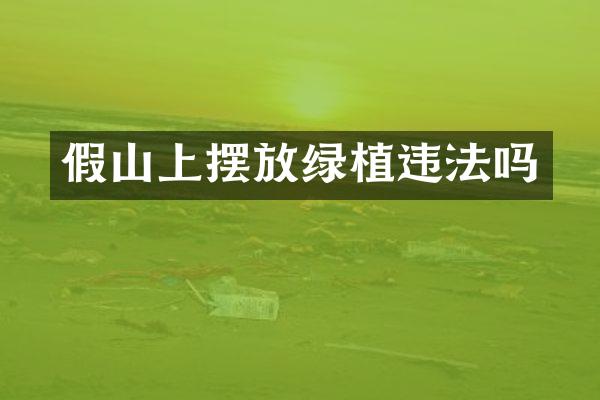 假山上摆放绿植违法吗