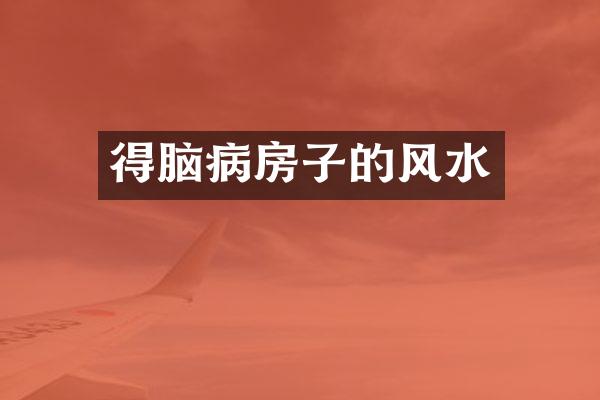 得脑病房子的风水