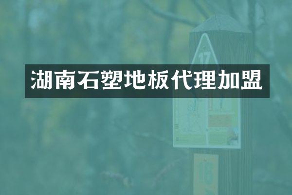 湖南石塑地板代理加盟