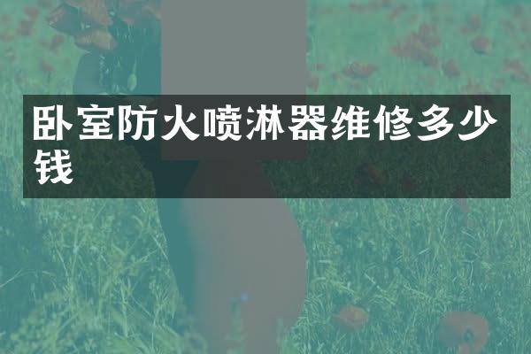 卧室防火喷淋器维修多少钱