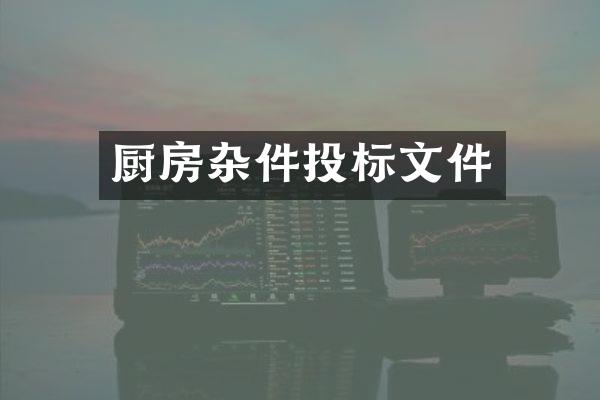 厨房杂件投标文件