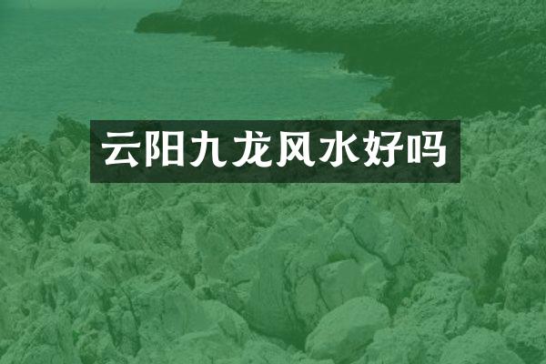 云阳九龙风水好吗