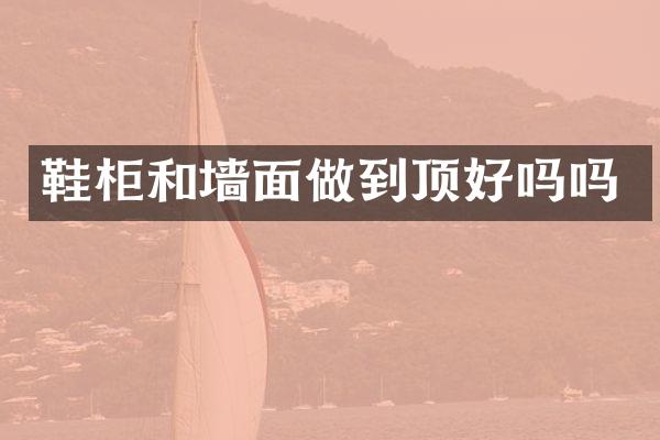 鞋柜和墙面做到顶好吗吗