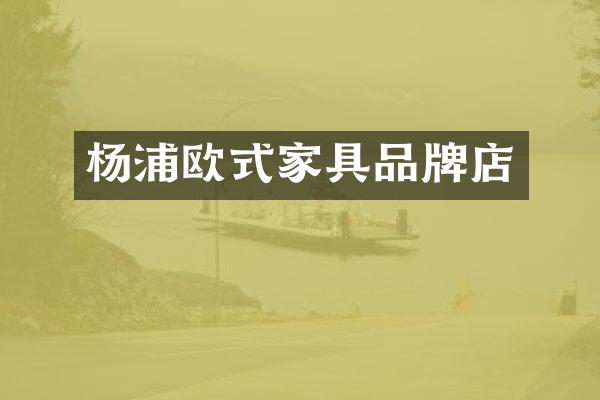 杨浦欧式家具品牌店