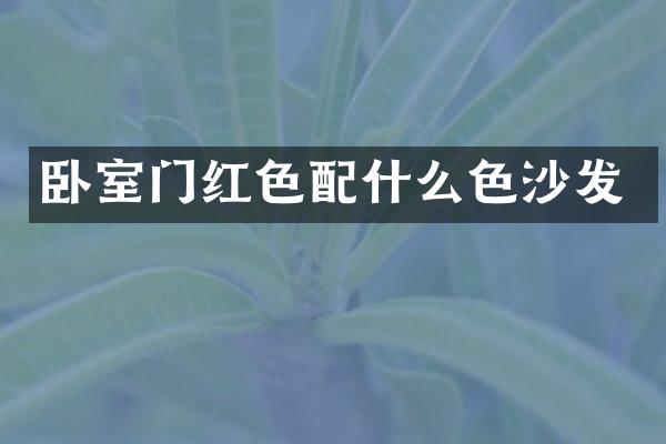 卧室门红色色沙发