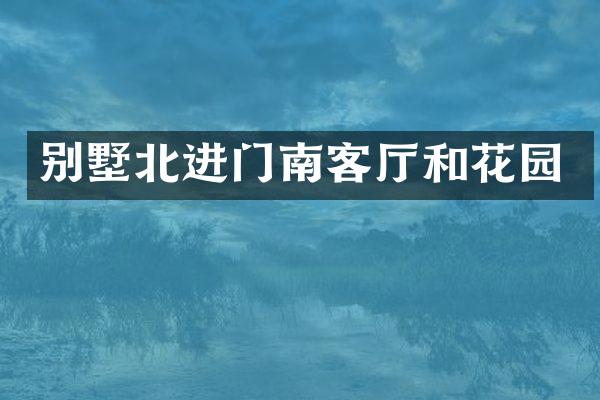 别墅北进门南客厅和花园