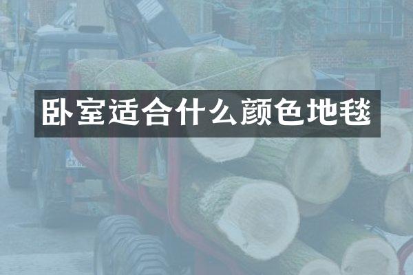 卧室适合什么颜色地毯