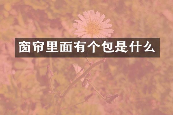 窗帘里面有个包是什么