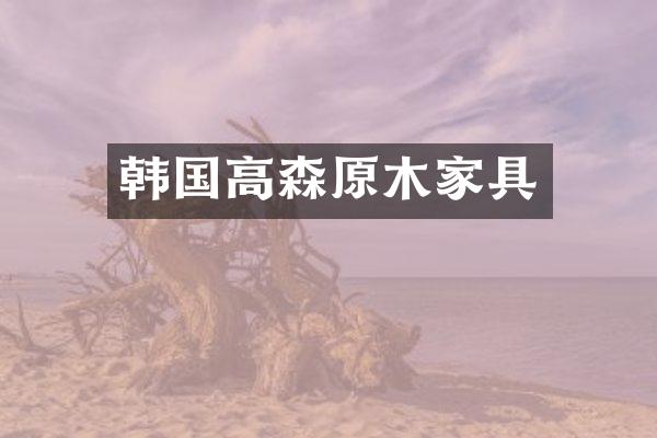 韩国高森原木家具