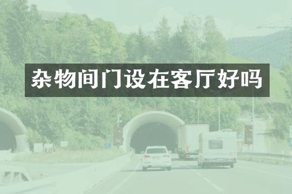杂物间门设在客厅好吗